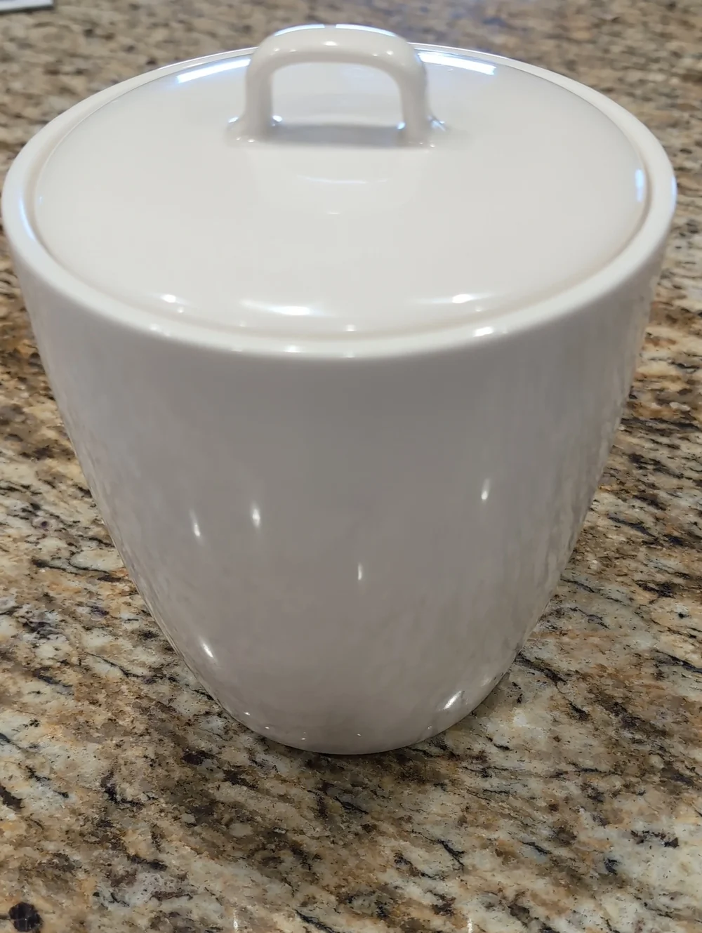 2004 Starbucks At Home Collection White Ceramic Coffee Food Storage Canister